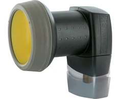 Televizorius Schwaiger 714371 Digital Premium Quad Lnb (anglies spalvos) dviem vartotojams su apsauga nuo saulės ir ištraukiama apsauga nuo oro sąlygų, paauksuotos jungtys aukščiausiai kokybei (full Hd, 3d, Ultra Hd / 4k)