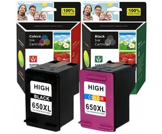TelForceone Newone rašalo kasetės Hp 650 Xl Deskjet 1015 1515 2515 2545 3515 3545 4515