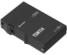Teltonika Tsw114 Ethernet komutatorius, 5 x gigabitų ethernet prievadai, integruotas din bėgelio laikiklis, kompaktiškas ir patvarus