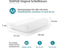 Tempur Ergonomiška atminties putplasčio pagalvė, M dydis