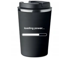 Termo puodelis "loading Power" 350ml, su dangteliu, metalinis