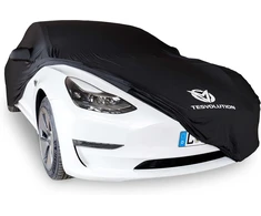 Tesvolution® uždangalas tesla modelis 3 2022 + 2023 + 2024 skirtas naudojimui patalpose - automobilio garažo apsauga nuo oro sąlygų, pilnas garažo brezentas, pagamintas iš įbrėžimams atsparios medžiagos