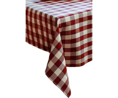 Texpot staltiesė 100 x 100 cm ruby baltas checked cotton 2 cm checked