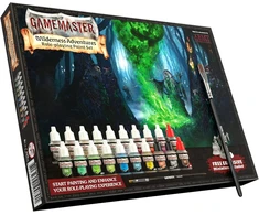 The Army Painter Gamemaster: Wilderness Adventures dažų rinkinys, 20 buteliukų su lašintuvu po 12 ml akrilinių dažų miniatiūroms, 1 sausas teptukas, 1 ragana miniatiūra stalo vaidmenų žaidimams Dungeons &amp; Dragons