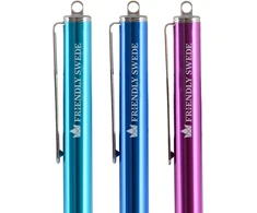The Friendly Swede Stylus Touch Pen rašiklis (3 vnt. rinkinys) planšetiniam kompiuteriui ir mobiliajam telefonui su plonesniu antgaliu, atsarginiais antgaliais, pakabukais ir valymo šluoste