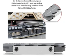 Thermalright M.2 2280 Pro Ssd aušintuvas, 8 mm šilumos vamzdelis, aukštos kokybės dvipusė termoizoliacinė pagalvėlė