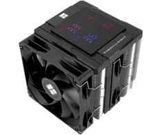 Thermalright Tr peerless assassin 120 digital juodas cpu aušintuvas su skaitmeniniu ekranu, skirtas kompiuteriams su 6 šilumos vamzdeliais, skirtas am4/am5, intel lga1700/1851/1150/1151/1200