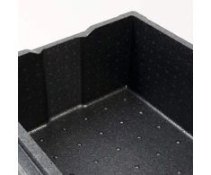 Thermo Future Box Square Thermobx šaldymo dėžė, transportavimo dėžė, šildymo dėžė ir izoliuota dėžė su dangčiu, 40 litrų dėžė picai, termo dėžė pagaminta iš Epp (išplėstas polipropilenas)
