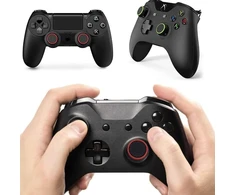 Thumbstick dangteliai, 6 dalių išgaubtų thumb grip dangtelių rinkinys, thumbstick dangtelių rankena, silikoninės lazdelės, vairasvirtės apsaugos priedai, žaidimų priedai, valdiklio priedai, skirti ps5 ps4 XBOX one series x/s