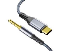 Ticenpe usb c į aux kabelį 1.2 m, usb type c į jack 3.5 mm audio aux kabelis iphone 16/15 pro max ipad hua-wei p70/p60/p50/p40 galaxy s24/s23/s22 pikselių, automobilių stereo sistemoms