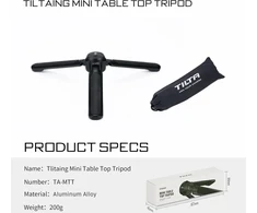 Tilta mini trikojis stalas su 1/4 colio-20 sraigtiniu kameros trikoju mobiliojo telefono trikojis išmaniojo telefono stovo laikiklis greito atleidimo nešiojamas trikojis fotoaparatui dlrs rankinis gimbal ta-mtt