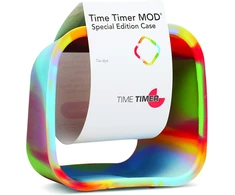 Time timer nuimamas dangtelis, specialaus leidimo, suderinamas su mod visual laikmačiu, skirtas mokymuisi klasėje, biuro laikrodis, mokymosi namuose įrankis ir biuro susitikimams (tie dye) ttmc2-tydy-w 9 x 5 x 9 cm