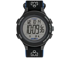 Timex Tw5m64100 vyriškas skaitmeninis kvarcinis laikrodis su elastine medžiagine apyranke, juodas, Tw5m64100-amzuk