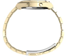 Timex vyriškas skaitmeninis kvarcinis laikrodis Q, auksinis, apyrankė