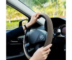 Toeecy kristalinis vairo užvalkalas, dydis 36–39 cm, universalus automobilio vairo užvalkalas, neslystantis vairo užvalkalas su kalnų krištolu, automobilio interjero vairo aksesuarai