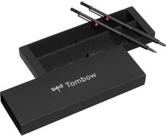 Tombow Zoom 707 rašymo rinkinys su rutuliniu rašikliu ir mechaniniu pieštuku, pilkas/juodas/raudonas