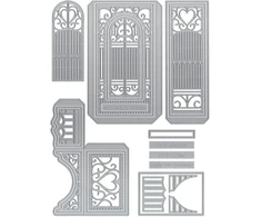 Tonikas Studios Gatefold Shadow Frame Box iškirtimo formelių rinkinys - 26 formelės, 158 mm x 96 mm