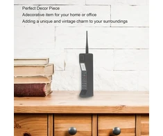 Tonysa vintažinis telefono ornamentas, 9-ojo dešimtmečio telefono rekvizitai, mobiliojo telefono ornamentas, simuliaciniai rekvizitai, nuotraukų rekvizitai, telefono modelis, retro telefono ornamentas (juodas)