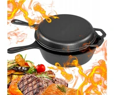 Topfann gili ketaus keptuvė-puodas 2in1 indukcijai, dujoms, orkaitei, 26 cm