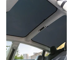 Topfit saulės apsauga, skirta Tesla Model 3 automobiliui, apsauga nuo Uv spindulių, sulankstoma stiklinio stogo saulės apsauga priekiniam ir galiniam langui, skirta Model 3 2021-2025
