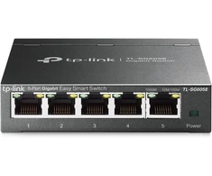 Tp-link tl-sg605e 5 prievadų gigabitinis lengvai valdomas tinklo jungiklis (plug and play, metalinis korpusas, qos, igmp snooping, vlan, centralizuotas valdymas, energiją taupantis)