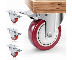 Transportavimo ratukai, pasukami, su stabdžiu, 75 mm, 1200 kg, x4