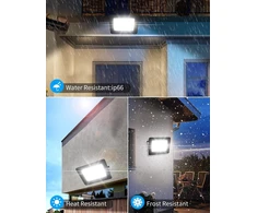 Treoir led lauko prožektorius 50 w, led prožektorius, 5000 lm, itin ryškus led prožektorius, 6000 k cool baltas ip66 vandeniui atsparus led lauko prožektorius kiemui, važiuojamajai daliai, garažui, prieškambariui, sodui
