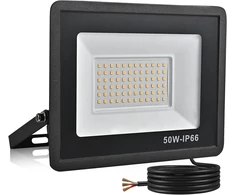 Treoir led lauko prožektorius 50 w, led prožektorius, 5000 lm, itin ryškus led prožektorius, 6000 k cool baltas ip66 vandeniui atsparus led lauko prožektorius kiemui, važiuojamajai daliai, garažui, prieškambariui, sodui
