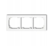 Triguba rėmelis Baltas matinis Karlik Deco - 25dr-3
