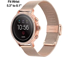 Trumirr pakaitinis dirželis, skirtas 36 mm daniel wellington laikrodžiui, 18 mm tinklinio pynimo nerūdijančio plieno laikrodžio dirželis, skirtas huawei watch 1st/fit honor s1, asus zenwatch 2 1.45 colio wi502q, withings activité/pop/steel hr 36 mm