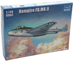 Trumpeter Mk.9 Vampire Fb. Britų naikintuvo modelio rinkinys, mastelis 1/48