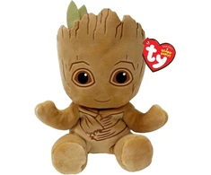 Ty Groot Marvel Avengers Beanie Babies įprastas, licencijuotas minkštas pliušinis žaislas, kolekcinis mielas pliušinis meškiukas