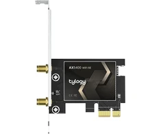 Tylogy Wifi 6e Axe5400mbps Bluetooth 5.3 tri-bands 6ghz/5ghz/2.4ghz Wpa3 itin didelio stiprinimo išorinės antenos Realtek Rtl8852ce 160mhz suderinamas su Windows 10/11
