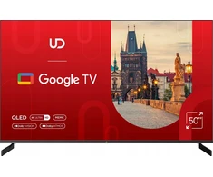 Ud qled televizorius 50 colių uhd 4k google smart tv dvb t t2 bluetooth hdr10