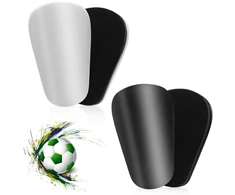 Ueavoid 2 vnt. mini futbolo blauzdų apsaugos, itin mažos futbolo blauzdų apsaugos, miniatiūrinės futbolo blauzdų apsaugos, mažos apsauginės blauzdų apsaugos vyrams, moterims, berniukams, mergaitėms, dekoruojamos "pasidaryk pats"