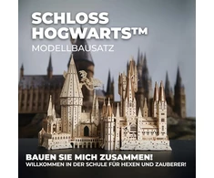 Dėlionė Ugears 3d medinis galvosūkis Hogwarts pilis - medinis galvosūkis suaugusiems Harry Potter žaidimas - modelio rinkinys Harry Potter dovanos 3d galvosūkis medinis konstravimo rinkinys hobis suaugusiems - 340 detalių