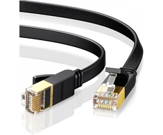 Ugreen ethernet kabelis, 3m cat 7 gigabit lan tinklo rj45 didelio greičio patch cord plokščias dizainas 10gbps 600mhz/s stp molded for switch, router, modem, patch panel, pc ir daugiau