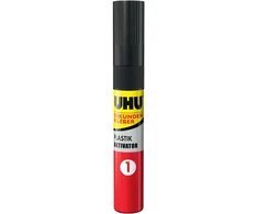 Uhu superklijai lightning fast plastikas, žaibiškai greiti 2 fazių antriniai klijai, skirti klijuoti visus įprastus plastikus, 2 g + 3 ml