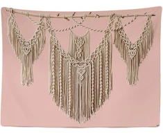 Ulticool - macrame virvės gobelenas sienų dekoracija - gobelenas - 200 x 150 cm - didelis gobelenas - plakato dekoracija - dovana mergaitei berniukui - dekoracija - antklodė - audinys - paveikslas