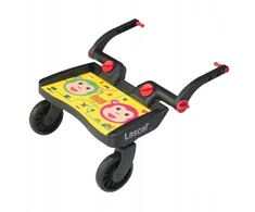Universali vežimėlio platforma Lascal Buggyboard Mini geltona su beždžionėmis