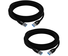Usb 3.0 Kabelis 1.5m (2 vnt.) - Greitas Duomenų Perdavimas