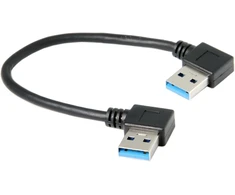 Usb 3.0 Kampinis Laidas (90° Dešinysis) - 20cm