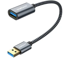 Usb 3.0 prailginimo laidas, 5 Gbps, 0.3 m, pilkas, 2 vnt.