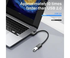 Usb 3.0 prailginimo laidas, 90 laipsnių kampu, 0.3m