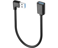 Usb 3.0 prailginimo laidas, 90 laipsnių kampu, 0.3m