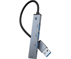 Usb 3.0 šakotuvas su 1 usb 3.0 prievadu ir 3 usb 2.0, itin plonas usb šakotuvas itin greitas itin plonas mini usb skirstytuvas, suderinamas su nešiojamuoju kompiuteriu, kompiuteriu, klaviatūra
