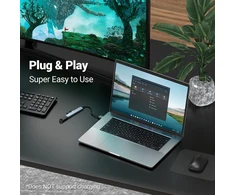 Usb 3.0 šakotuvas su 1 usb 3.0 prievadu ir 3 usb 2.0, itin plonas usb šakotuvas itin greitas itin plonas mini usb skirstytuvas, suderinamas su nešiojamuoju kompiuteriu, kompiuteriu, klaviatūra