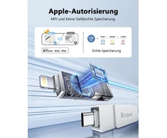 Usb atmintinė 128 gb, skirta iphone mfi lightning (be programėlės) rinjani usb c atmintinė, skirta iphone 15/16, otg android mobiliesiems telefonams, ipad, mac, planšetiniams kompiuteriams, pc, usb 3.0 atmintinė, nuotraukų atmintinė, išorinis ssd 3 vienam