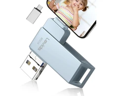 Usb atmintinė 512 gb, levida memory stick usb 3.0 nuotraukų atmintinė (mobili atmintis, besisukantis dizainas, automatinis atsarginis kopijavimas), skirta ios, telefonui, android mobiliajam telefonui, planšetiniam kompiuteriui, nešiojamam kompiuteriui ir