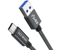Usb a–usb c kabelis 10 gbps, usb c pd qc 3.0 greito įkrovimo kabelis, usb c 3.1 duomenų kabelis, skirtas iphone 16/15 pro max, dashcam automobiliui, ipad, planšetiniam kompiuteriui, s24 s23 s22, ssd, power bank, android automobiliui, carplay (1 m)
